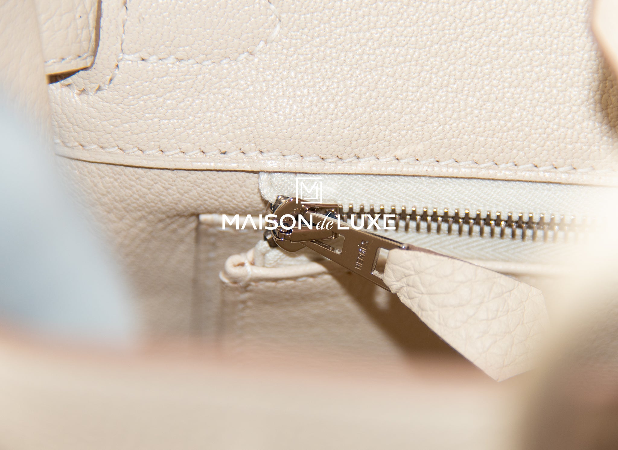 Hermès Birkin 25 Craie Togo Palladium Hardware - 2020, Y – ZAK BAGS ©️
