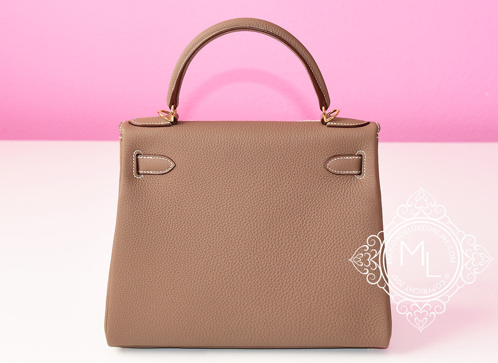 Hermes Kelly 28 Pink 5P Togo Leather GHW