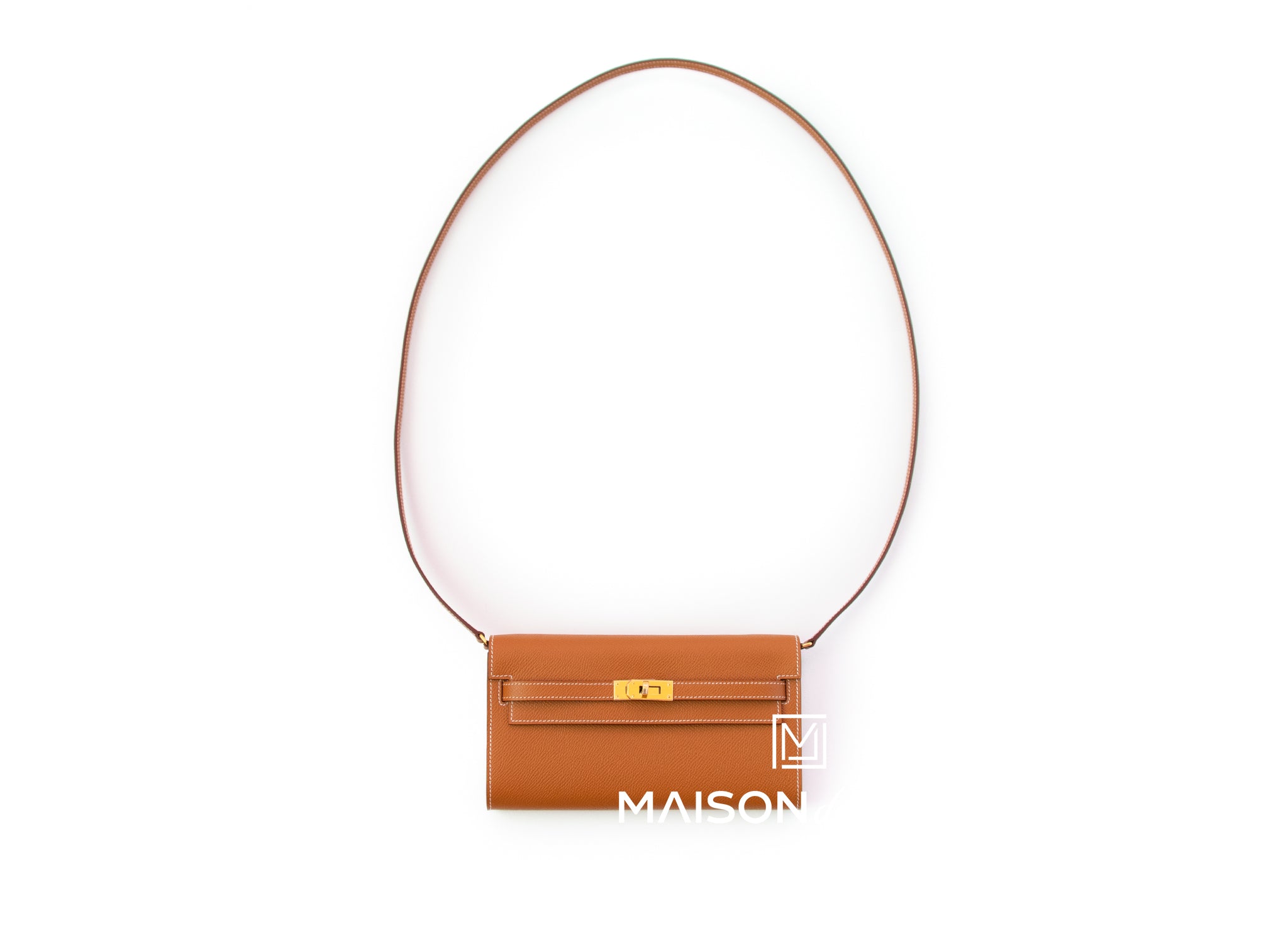 Hermes Gold Epsom Kelly To Go Wallet Bag Pochette Clutch – MAISON