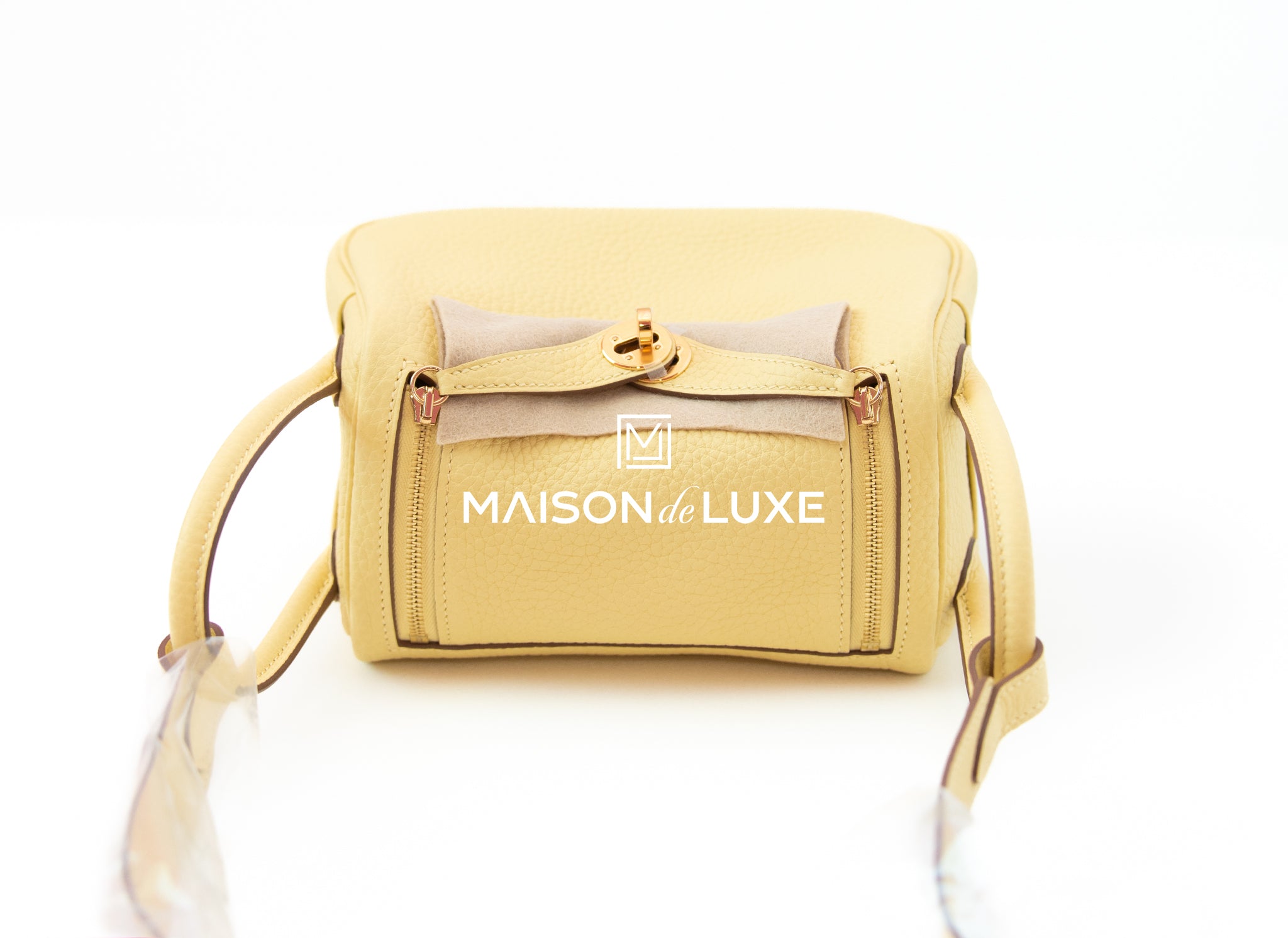 New Hermès Mini Evelyne Jaune Poussin Crossbody Bag in Box