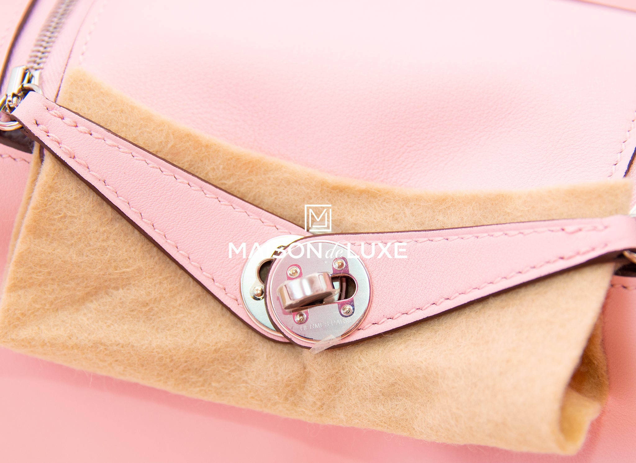 Hermès Lindy Mini Togo Pink PHW - Kaialux