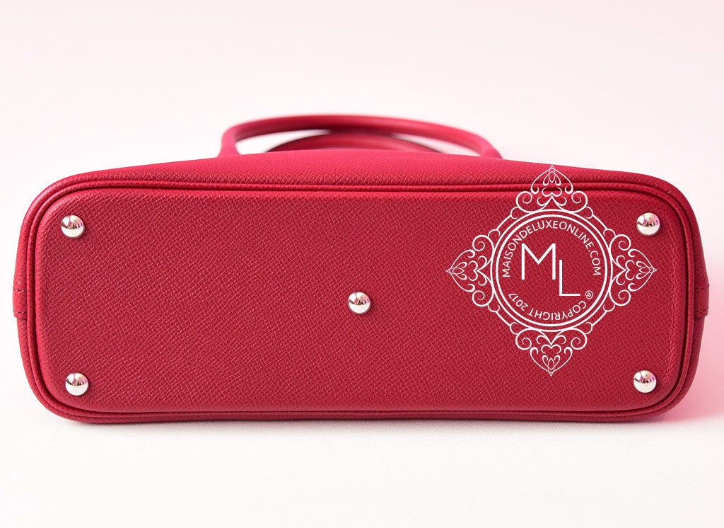 Hermes Rouge Grenat Red Epsom Bolide 27 Handbag - MAISON de LUXE