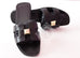 Hermes Womens Clous Pyramides Black Oran Sandal Slipper 36 Shoes