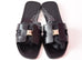 Hermes Womens Clous Pyramides Black Oran Sandal Slipper 36 Shoes