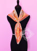 Hermes Peach Green Twill Silk 90 cm Le Jardin de la Maharani Scarf