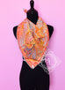 Hermes Peach Green Twill Silk 90 cm Le Jardin de la Maharani Scarf