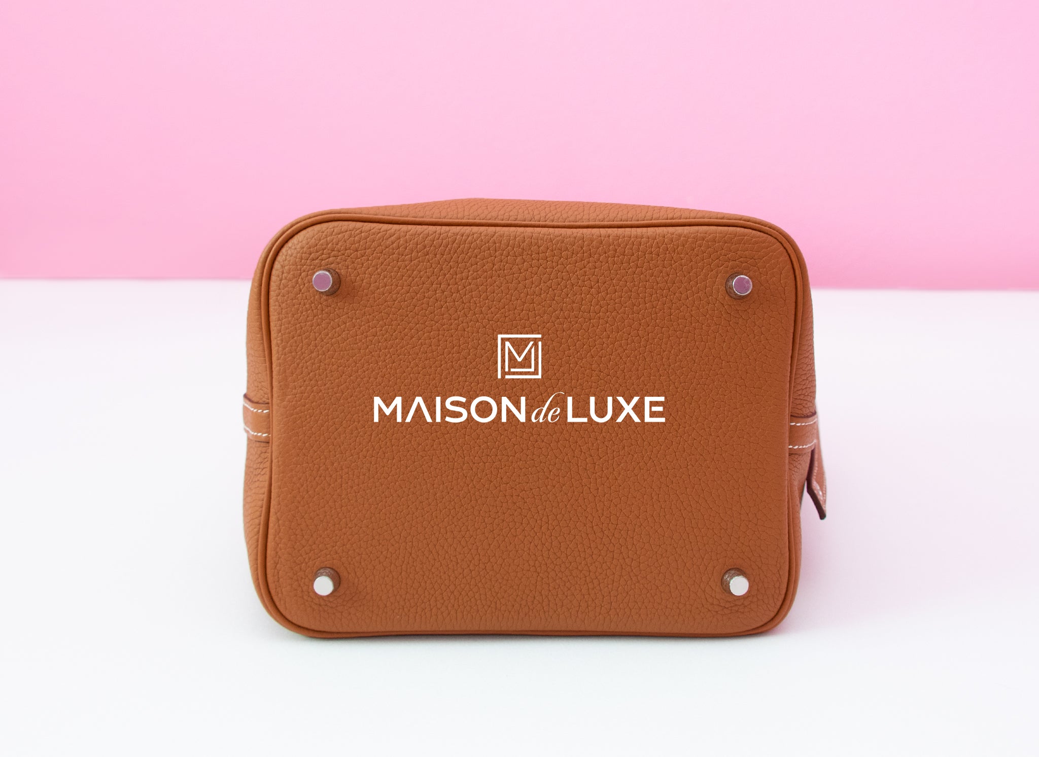 Hermes Gold Brown Picotin Lock 22 MM Handbag Bag – MAISON de LUXE