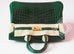 Hermes Green Vert Fonce Crocodile Gold Birkin 25 Handbag
