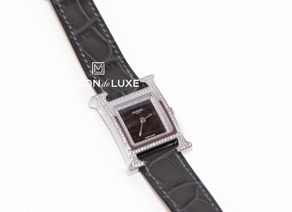 Montres de luxe avec bracelet cuir Bell&Ross, Breitling, Hermès