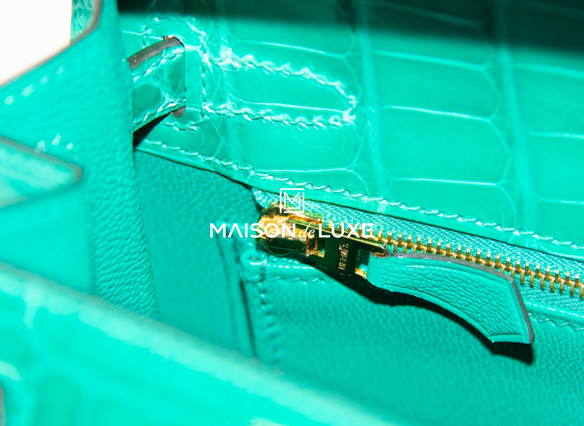 A LIMITED EDITION SHINY VERT JADE NILOTICUS CROCODILE & VERT VÉRONE MADAME  LEATHER SELLIER TOUCH KELLY 25 WITH PALLADIUM HARDWARE, HERMÈS, 2021
