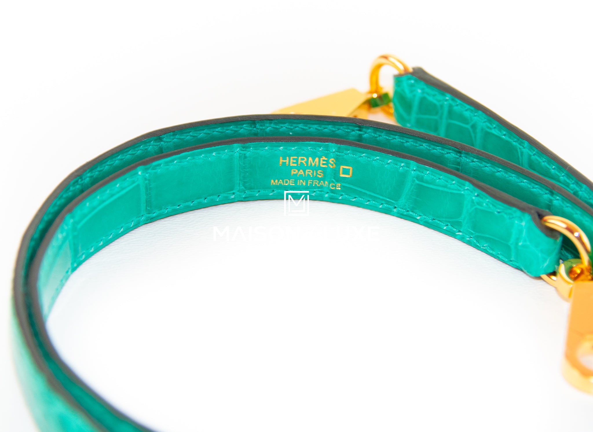 Hermes Kelly Sellier 20 Vert Jade Shiny Alligator Gold Hardware – Madison  Avenue Couture