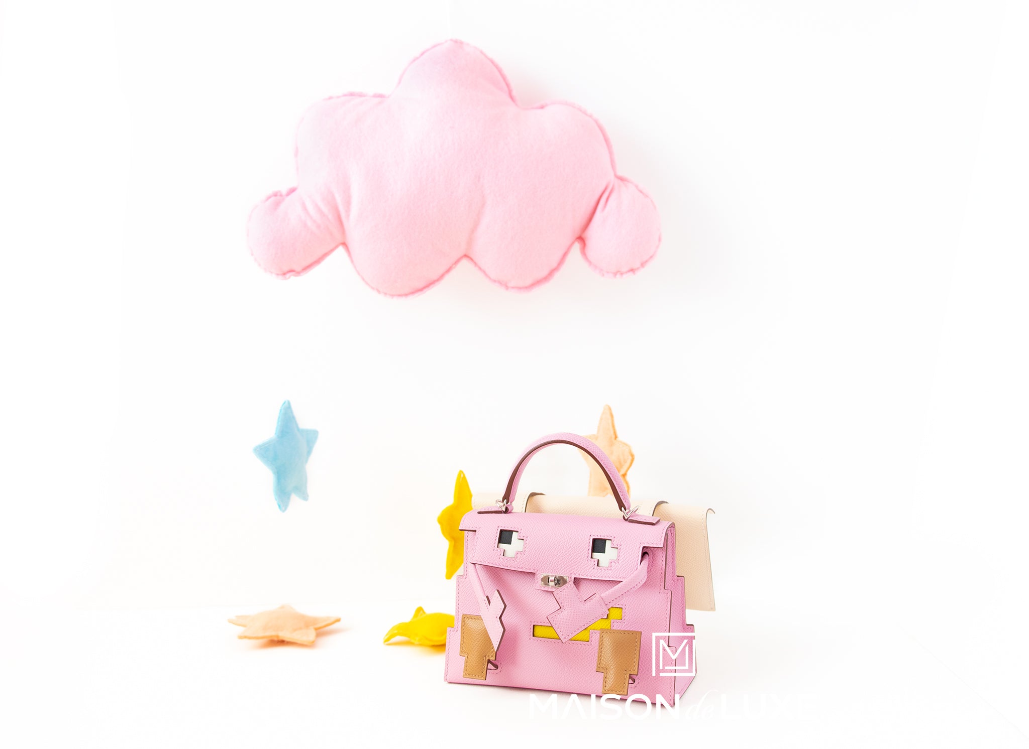 HERMES Hermès 2022 Pre-Owned Mini Kelly Doll Picto Handbag - Pink