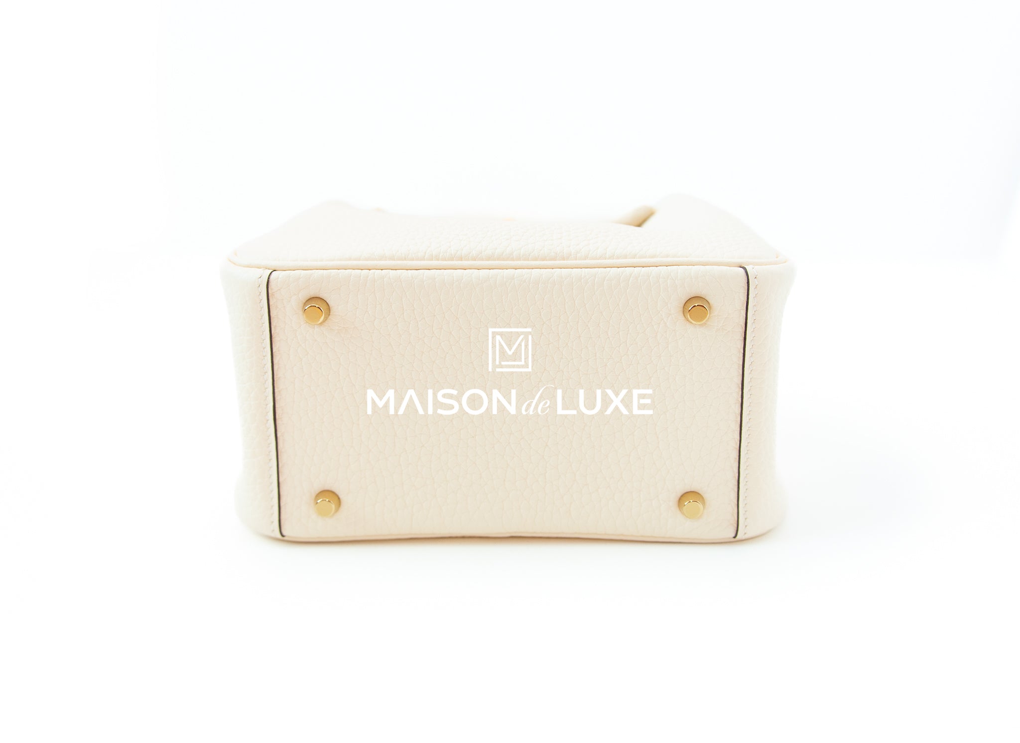 Hermes Nata I2 Cream Clemence Mini Lindy Handbag Bag – MAISON de LUXE
