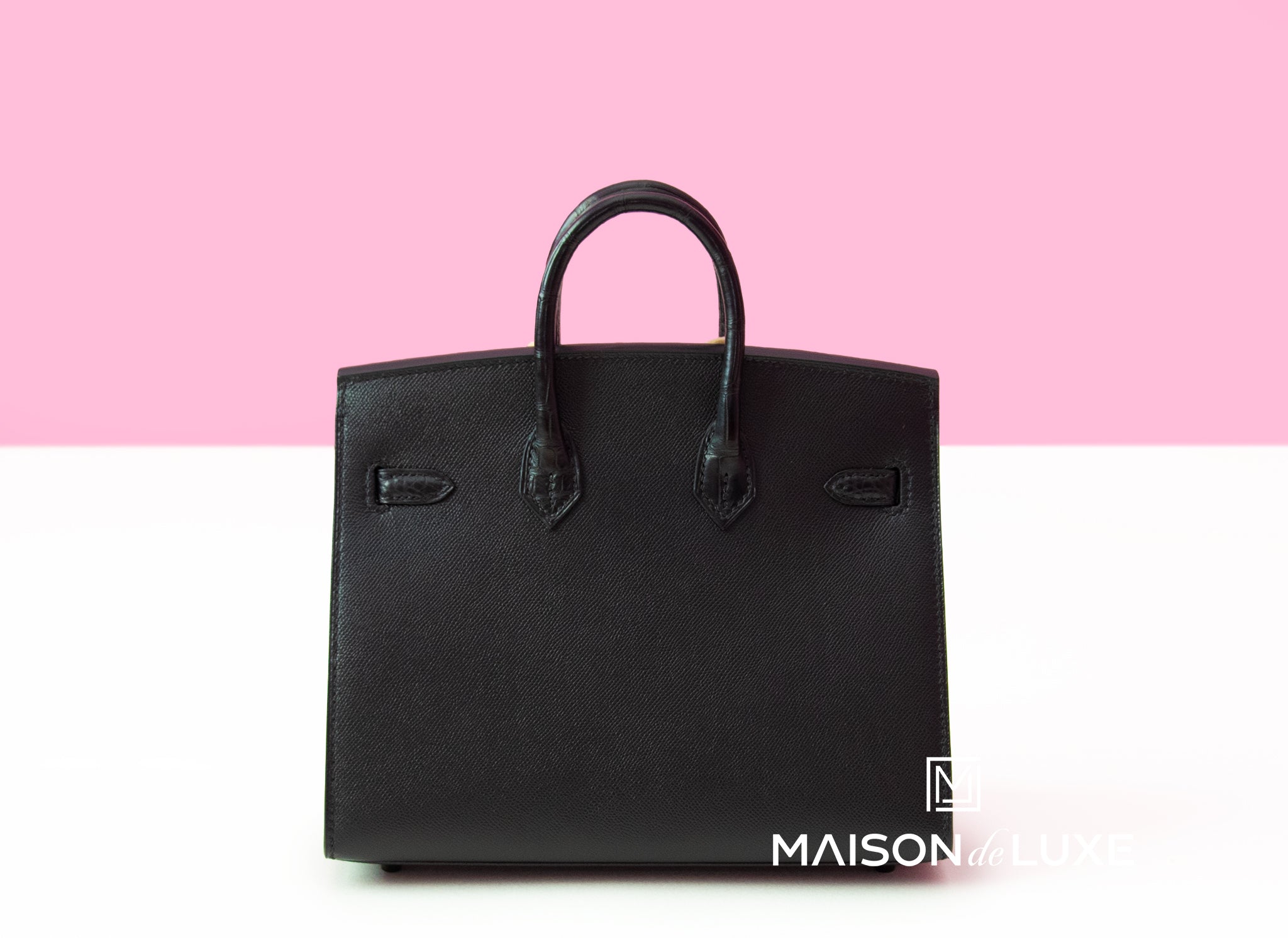 BERKIN Designer Black Leather Tote Bag Luxury Handbag For Women