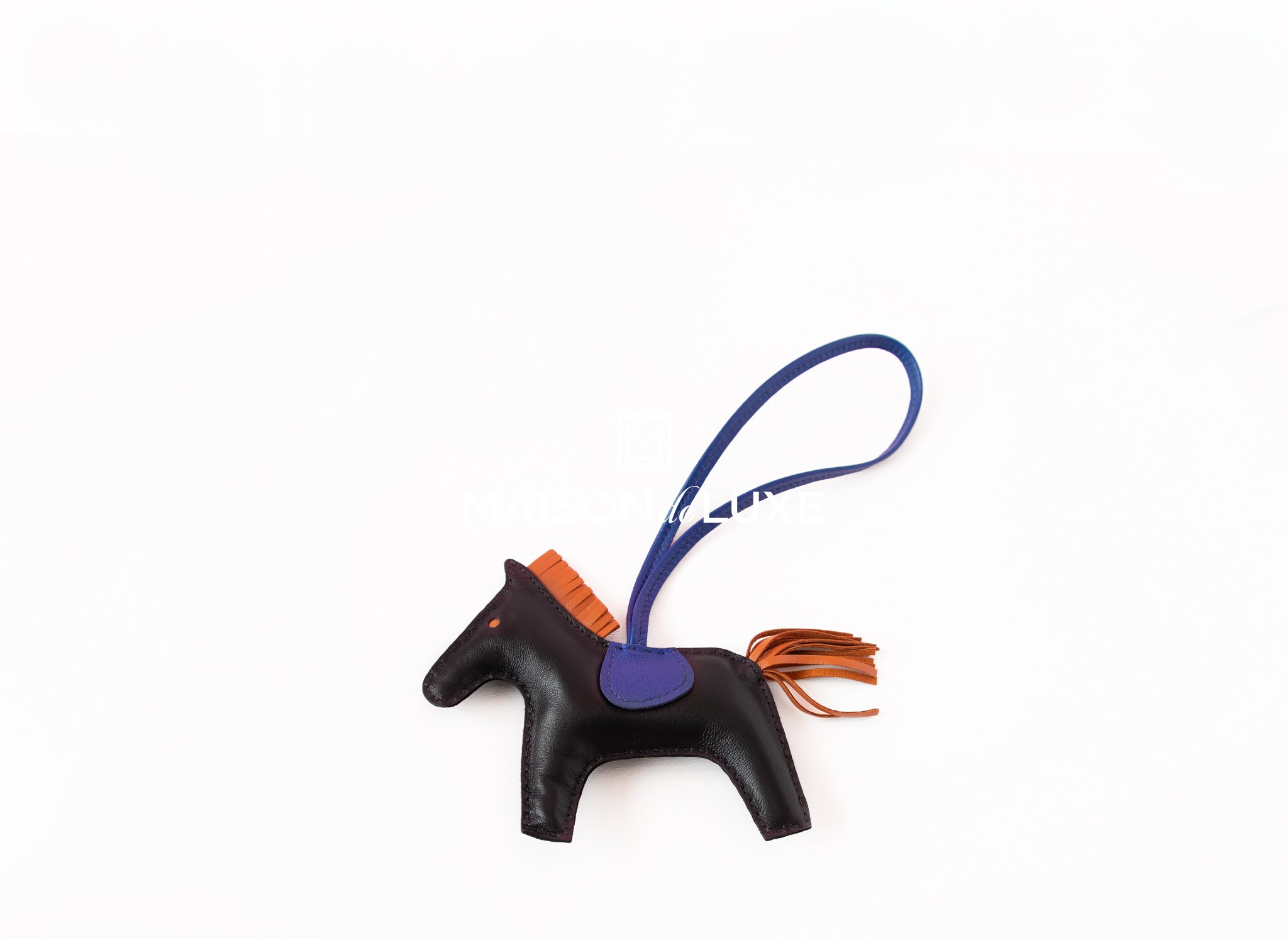 Hermes Rodeo PM Bag Charm Black / Blue Sapphire / Gold – Mightychic