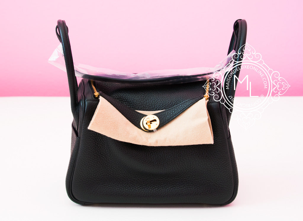 Hermes Black Clemence Lindy 26 GHW Handbag Bag Constance Birkin Kelly –  MAISON de LUXE