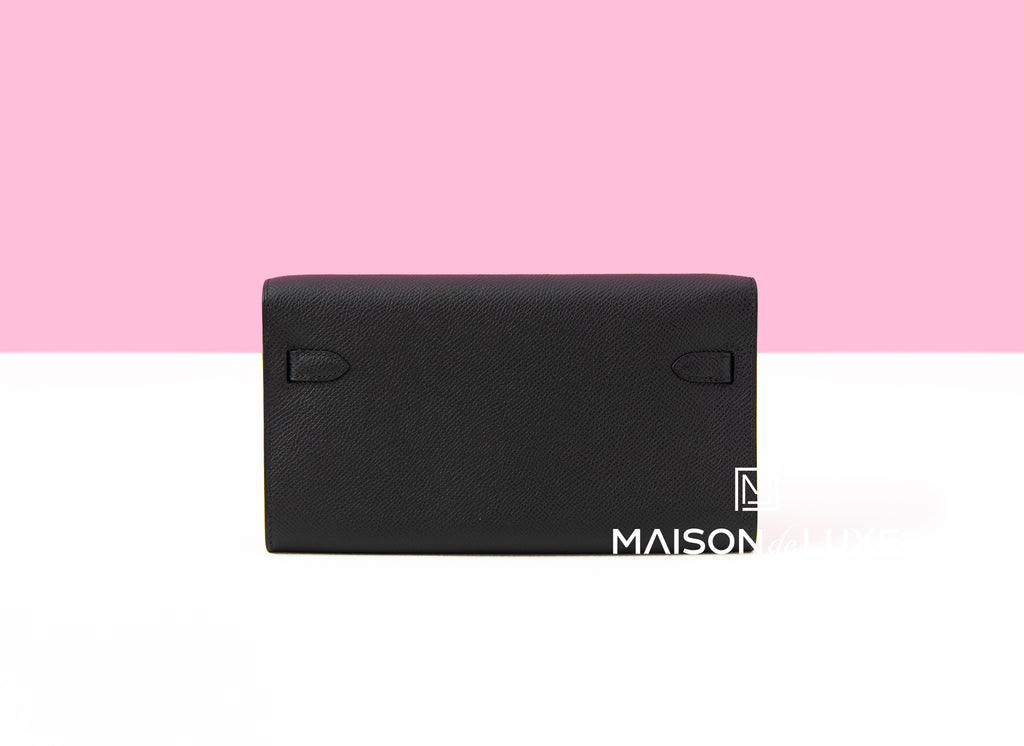 Pink Hermes Bearn Soufflet Wallet – Designer Revival