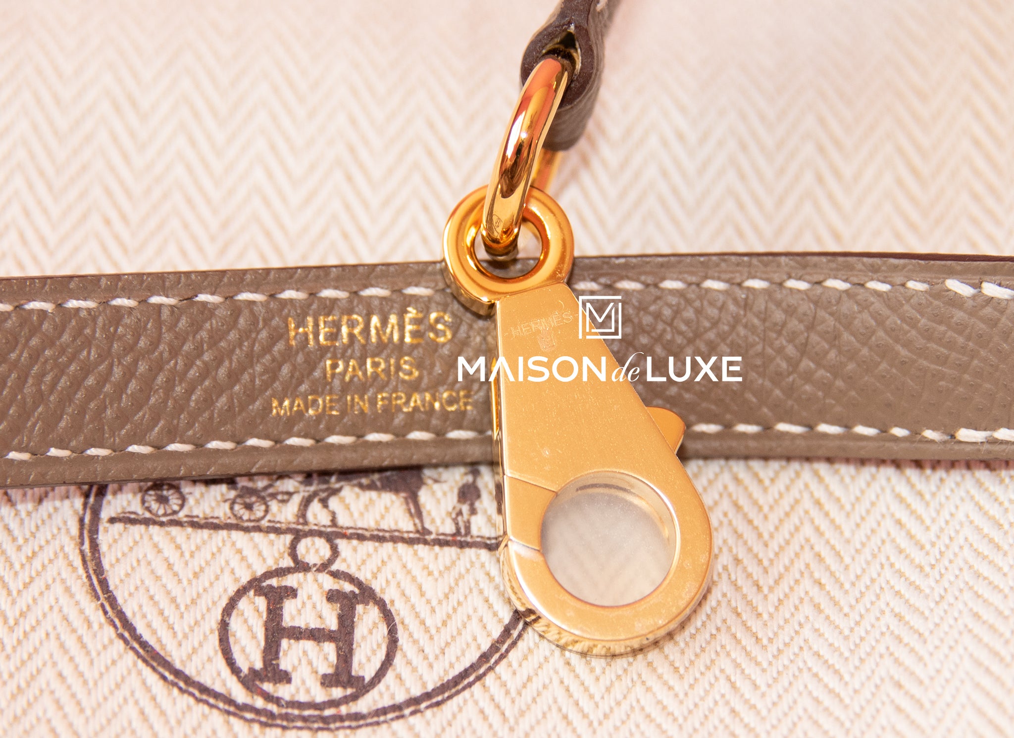 Hermès Hermès Kelly 28 Epsom Leather Handbag-Etoupe Silver Hardware (Top  Handle)